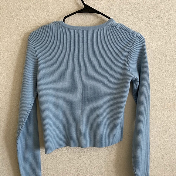 Brandy Melville sky blue Shannon cardigan sweater - Picture 3 of 3